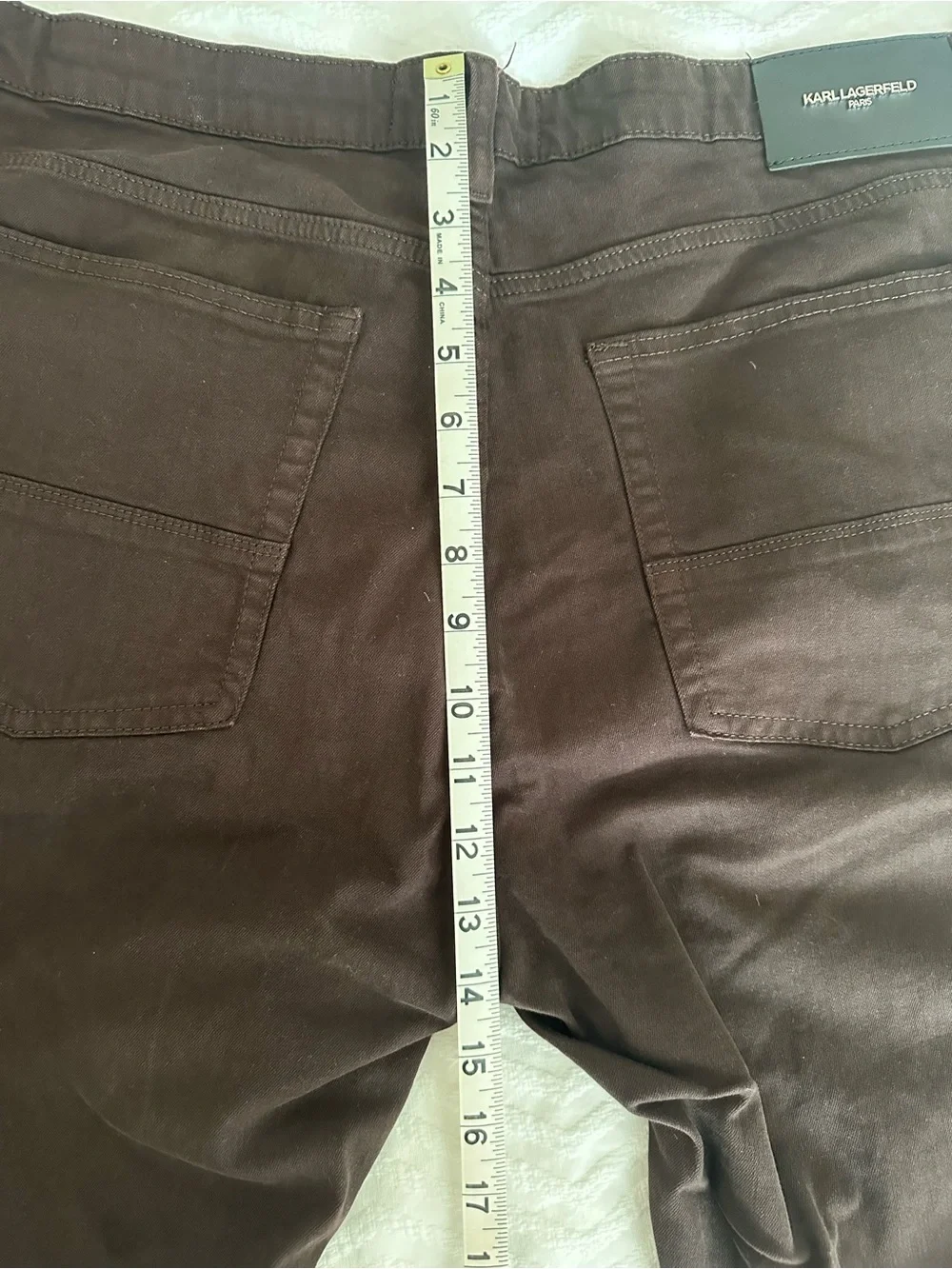 KARL LAGERFELD PARIS - Men's Casual Regular-Fit Pants 36x32 Brown